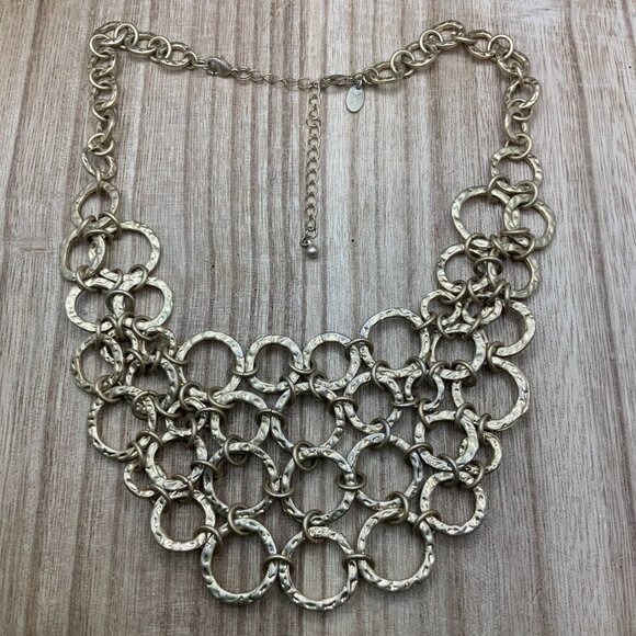 LIA SOPHIA KIAM FAMILY Antique Gold Tone Waterfall Necklace - Picture 1 of 7